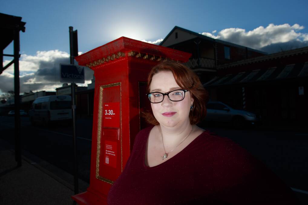 POST BACK IN VOGUE: Chiltern's Sheridan Williams will ensure her vote in favour of same-sex marriage makes it to the town's historic mail box, in the event of a postal plebiscite. Picture: SIMON BAYLISS