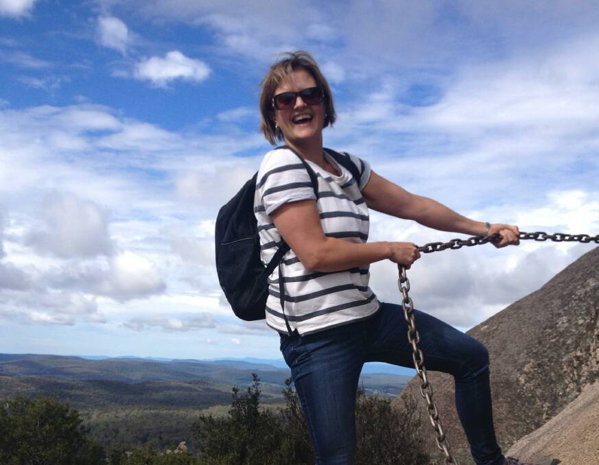 Katrina George (climbing Cathedral Rock) says Armdiale is in for a tourism boom