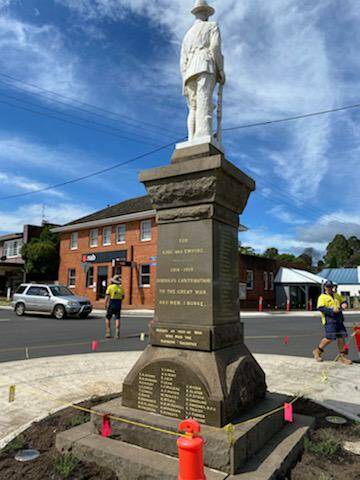 The restored monument will be rededicated by the Dorrigo community on ANZAC Day 2021, 100 years since it was first raised.