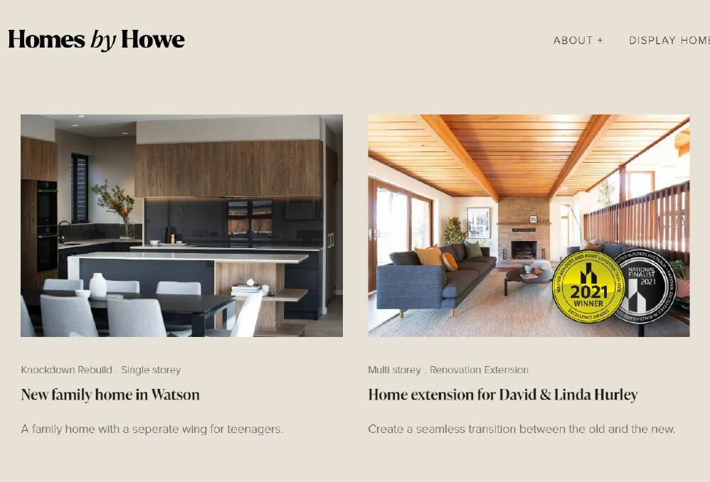 The renovation appears on the Homes by Howe website. 