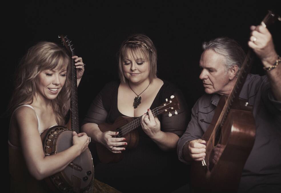 HOT TRIO: Felicity Urquhart, Lyn Bowtell and Kevin Bennett have received five Golden Guitar nominations for their debut album.