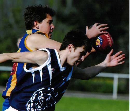 LIFE LOST: Stephen Buckman claims a mark in one of the last games he played. 