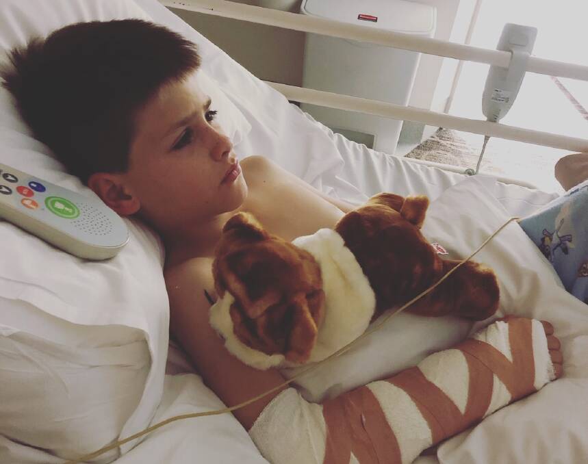 UNCERTAINTY: Where to now for young Jack Tighe from Croppa Creek? He was supposed to see a Brisbane surgeon next week. The border closure has put that plan in limbo. Photo: supplied