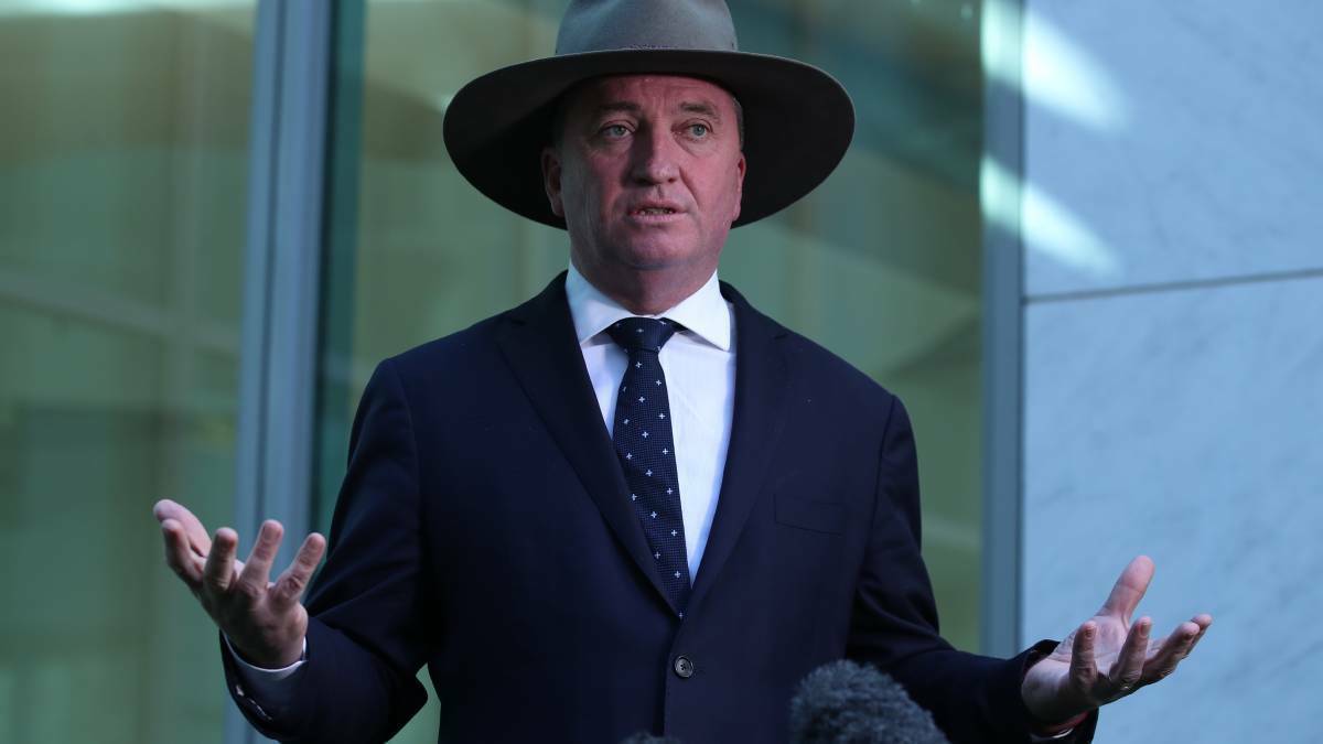 WRECKING: Member for New England Barnaby Joyce accuses Malcolm Turnbull of disrupting government.