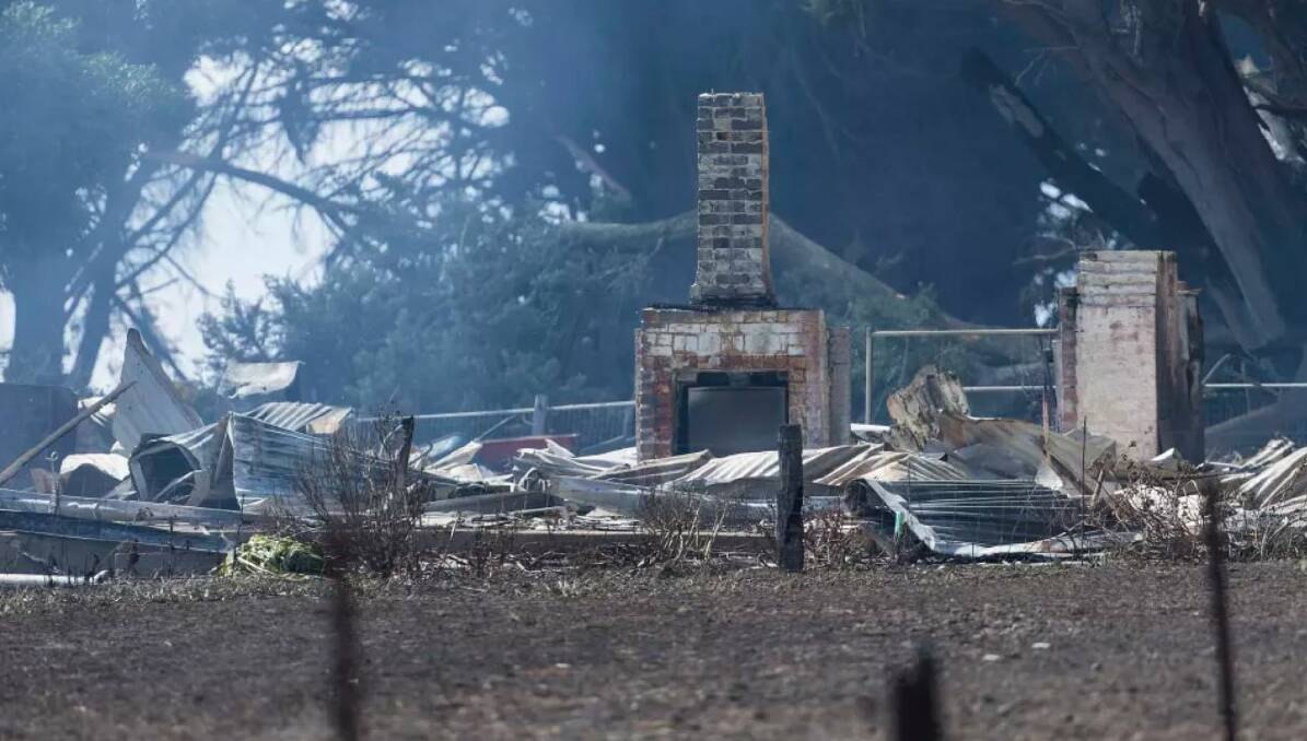 Fires in Terang have destroyed several properties and killed livestock. Photo: Paul Jeffers