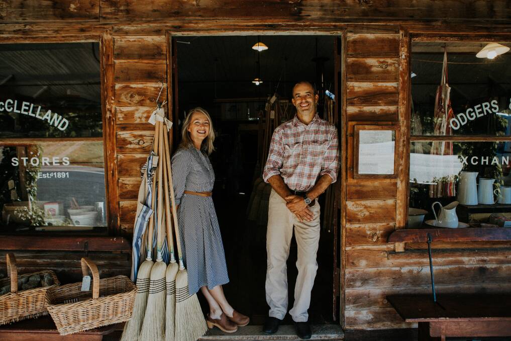 RURAL BUSINESS: Megan and Duncan Trousdale of Odgers and McClelland Exchange Stores in Nundle. Photo: Benjamin Urquhart