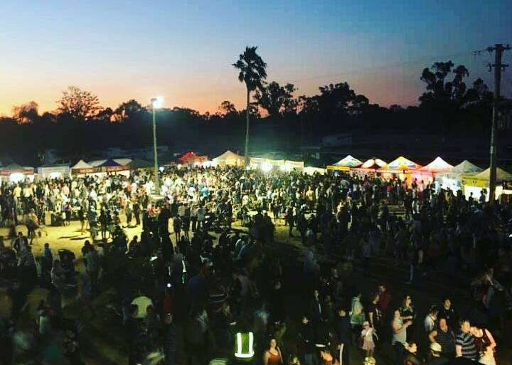 FOODIES: Thousands packed out the venue. Photo: Tamworth Jockey Club