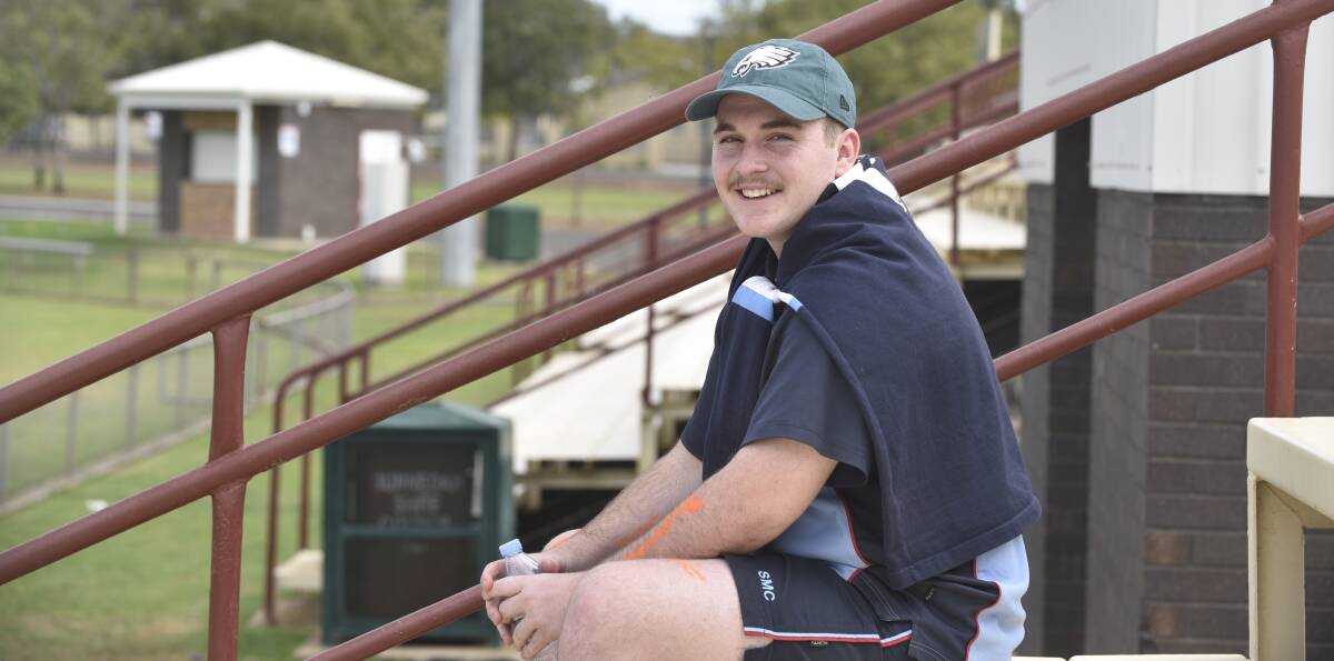RELAXED: Ryan Wheatland from St Mary's College Gunnedah.