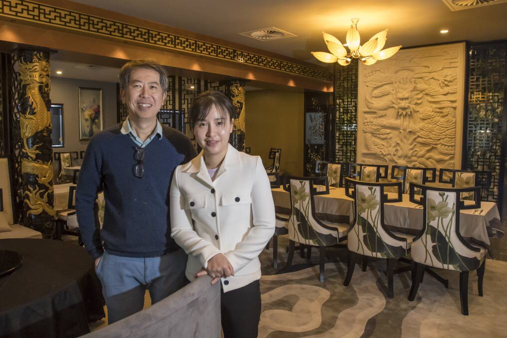 Fresh: Leon and Jo Chin in their newly fitted-out Dragon Palace restaurant. Photo: Peter Hardin 130818PHA017