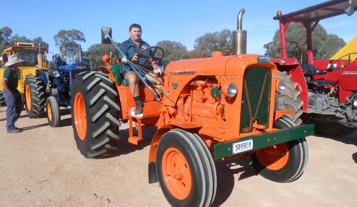 ORANGE YOU IMPRESSED? George Proctor from Eungai Creek was part of the Quirindi Rural Heritage Village's tractor convoy last year.
