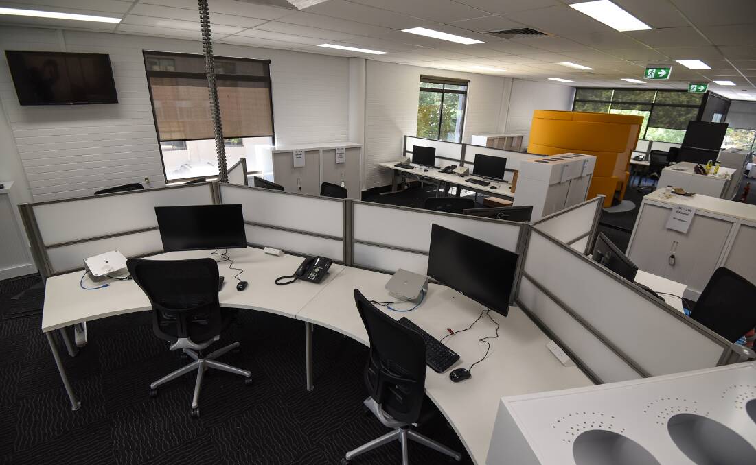 A glimpse of the new, airy, open-plan offices at 27 Bourke St, which the NDL, The Land, Domain and Fairfax Rural Events will occupy from Monday.