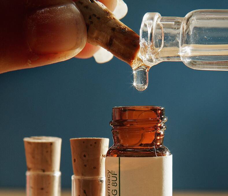 DROP IT: Homeopathy should banned from pharmacy shelves, according to the interim report of a federal review panel. Photo: Peter Macdiarmid/Getty
