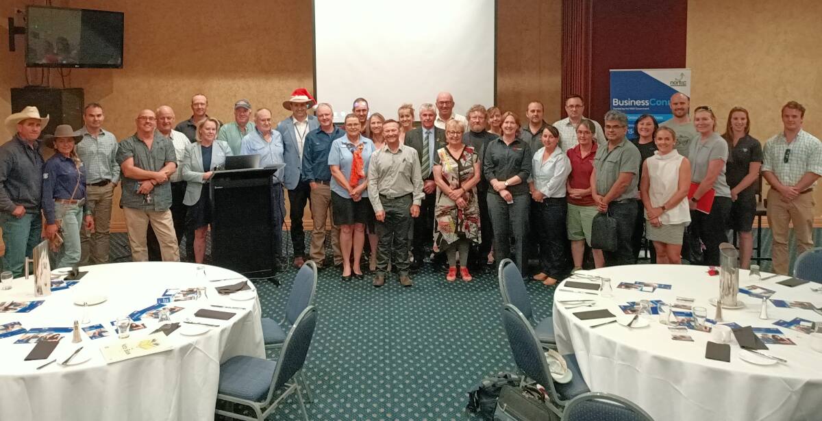 TALKING TIPS: Some of the business owners and supporters who attended the Drought Support Networking Breakfast on Wednesday to share their secrets of success.