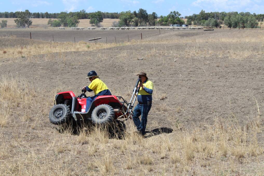 A demonstration of the potential for a quad bike to tip over.