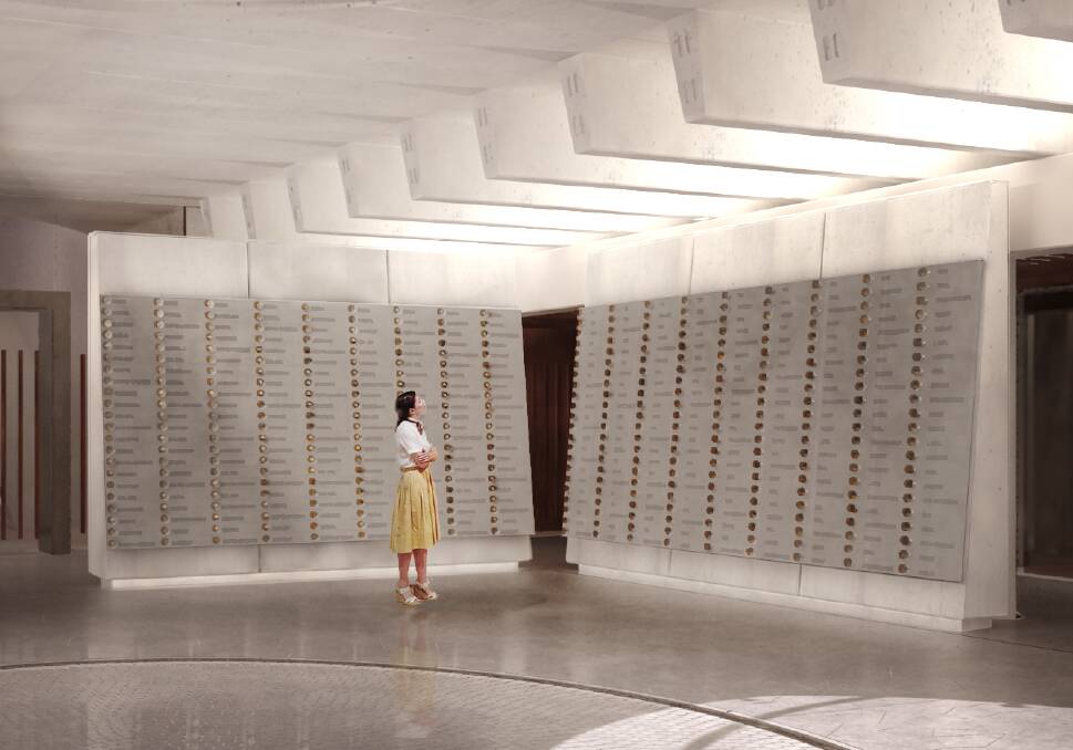 An architectural render of the Anzac Memorial’s new Hall of Service. Image courtesy: JPW, Anzac Memorial