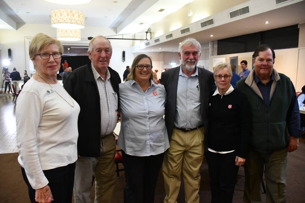 HERE TO ASSIST: Helen Robin, Kevin Tongue, Di Lawson, Russell Webb, Isabel Beckett and Geoff Benson provided assistance at the Moree forum.