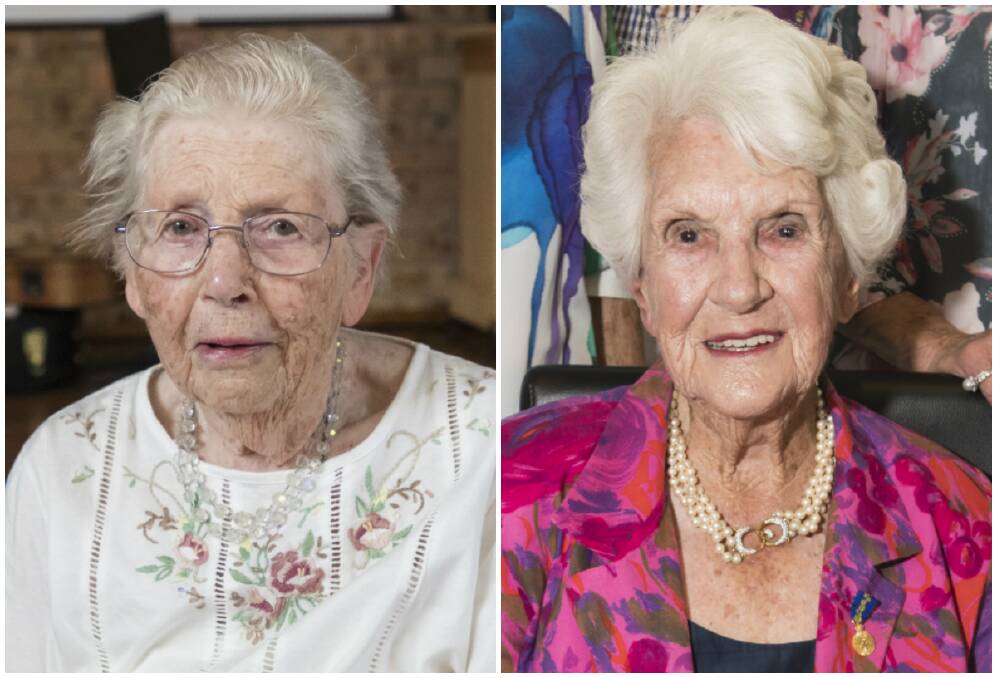 Phyl Bylund and Joan Bull, who have celebrated their 101st birthdays in recent months.