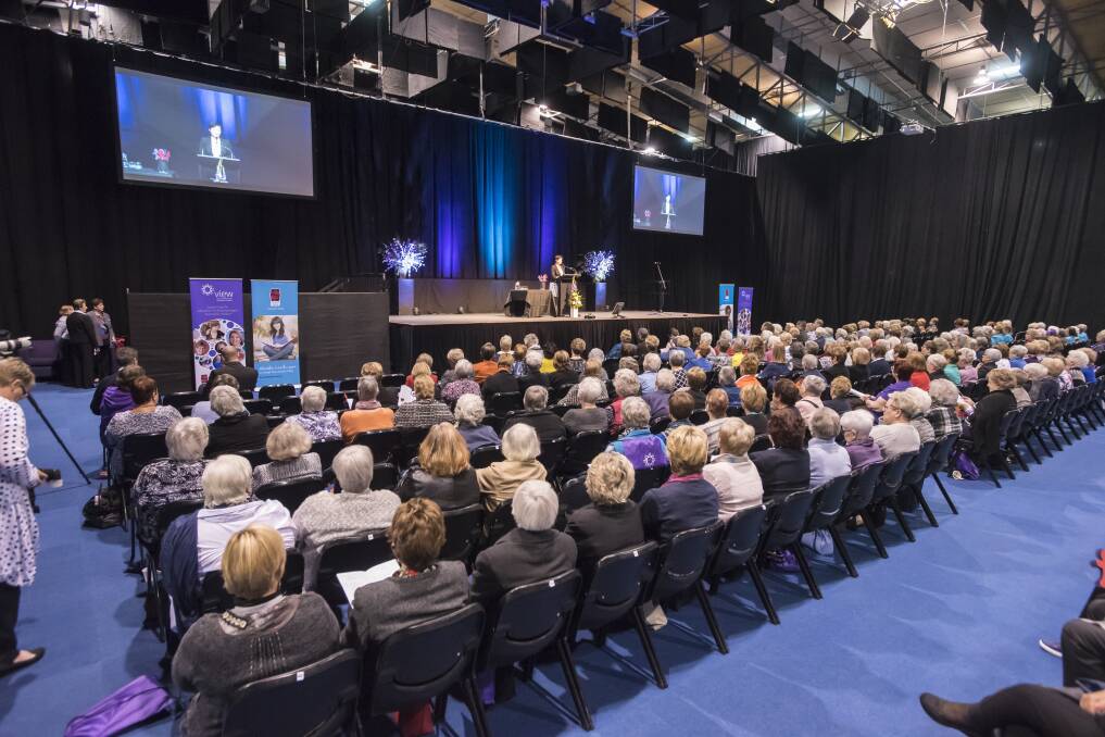 VOICE OF VIEW: About 500 women at the VIEW Clubs of Australia national conference in Tamworth, and their colleagues from the 300-plus clubs Australia-wide who couldn't make it, voted to make medicinal marijuana their lobbying focus. Photo: Peter Hardin 150917PHC198