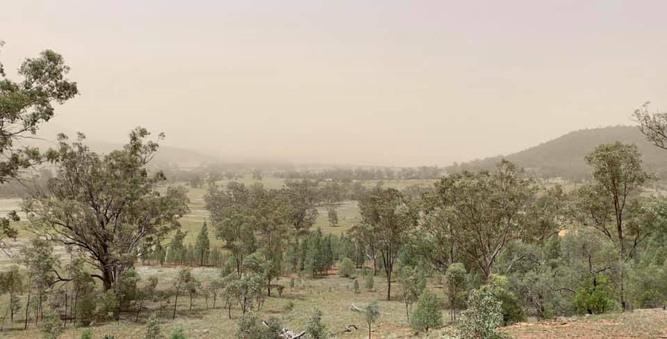 EXTREMES: The much-welcomed rainfall was backed up the next day by a dust storm, which hit worse south of our region but was still felt here. Photo: Kirby Insch