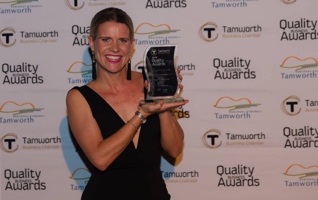 'HUGELY HUMBLING': Registered nurse and midwife Edwina Sharrock founded Birth Beat, which won the excellence in innovation award.