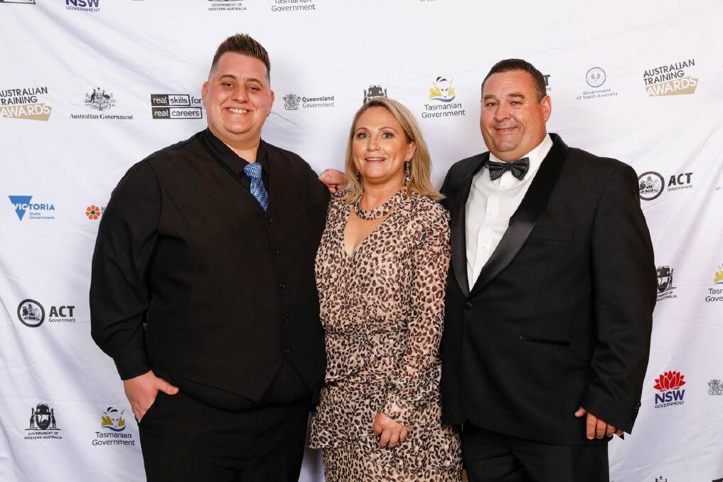 AWARDS: Christian Fritze (NSW vocational student of the year), Kylie Potts (Barber Shop 2340), Robert Walters (Greater Northern Skills Development Group).