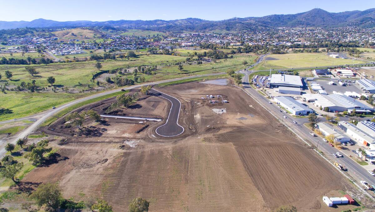 INDUSTRIAL HEART: The site has been a hive of activity since late 2017, after Tamworth Regional Council decided to rezone the land for industrial use. 