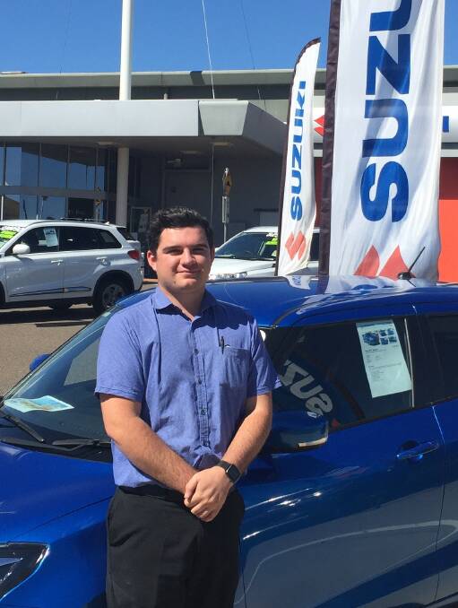 PASSION FOR CARS: Sales consultant Jacob Taylor highlights the best features of the vehicle best suited to the customer. Test drive a Suzuki with him.