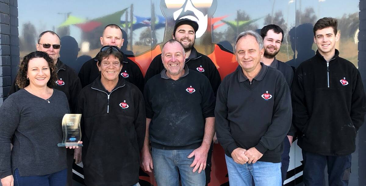 RECOGNITION: Sampson's Car Repairs show a dedication to customer satisfaction, which helped them win the award for excellence in customer service.