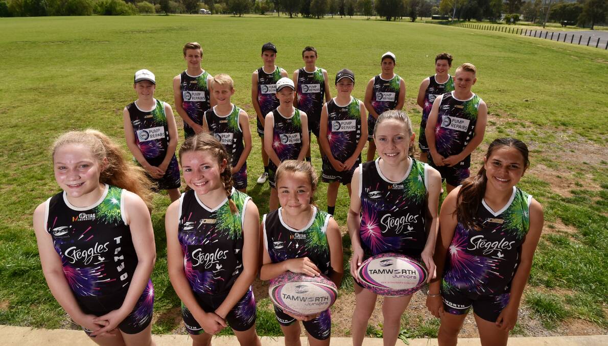 Nationals bound: The Tamworth 13 Girls and 15 Boys are off to take on Australia's best at the Junior Nationals. Photo: Gareth Gardner 071016GGB02