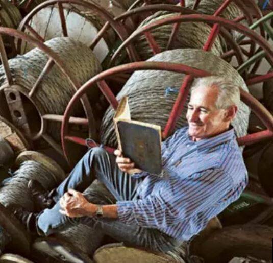 What a read: The book, borrowed in 1957, cost Raymond McLaren $5000 in library fines, but inspired a multi-million dollar business. Photo: Barry Smith