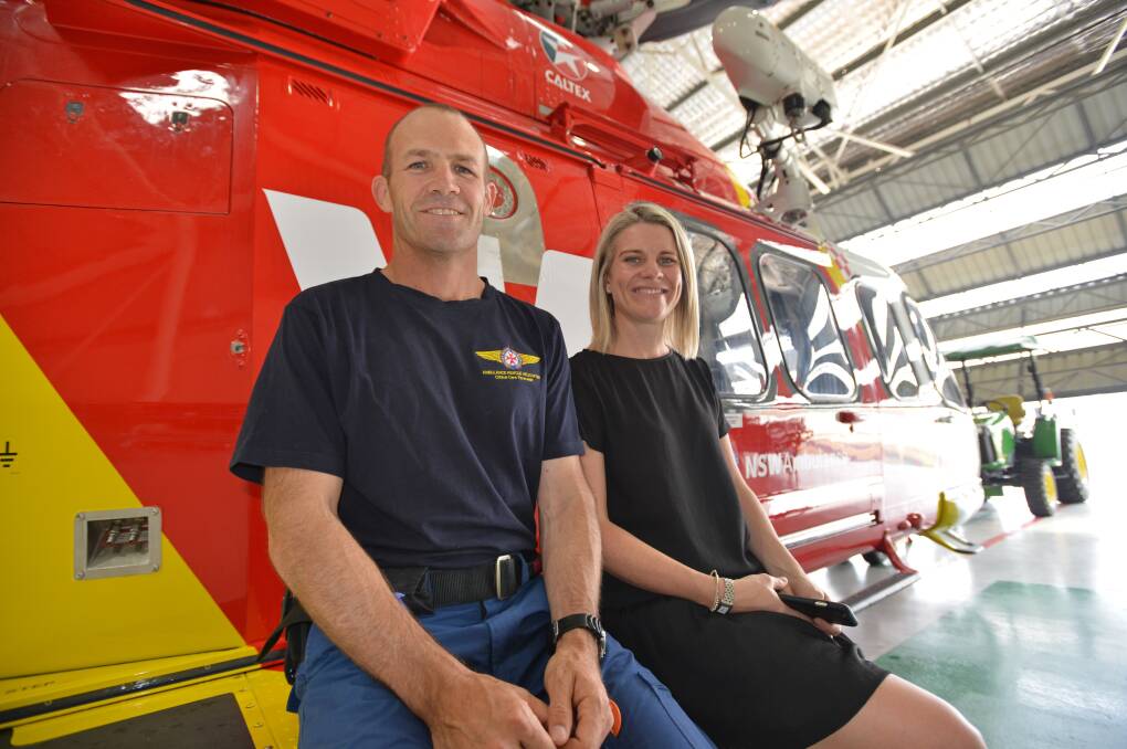 Flying honour: Edwina Sharrock has been named a NSW Woman of the Year finalist after being nominated by paramedic Stuart Harris. Photo: Ben Jaffrey