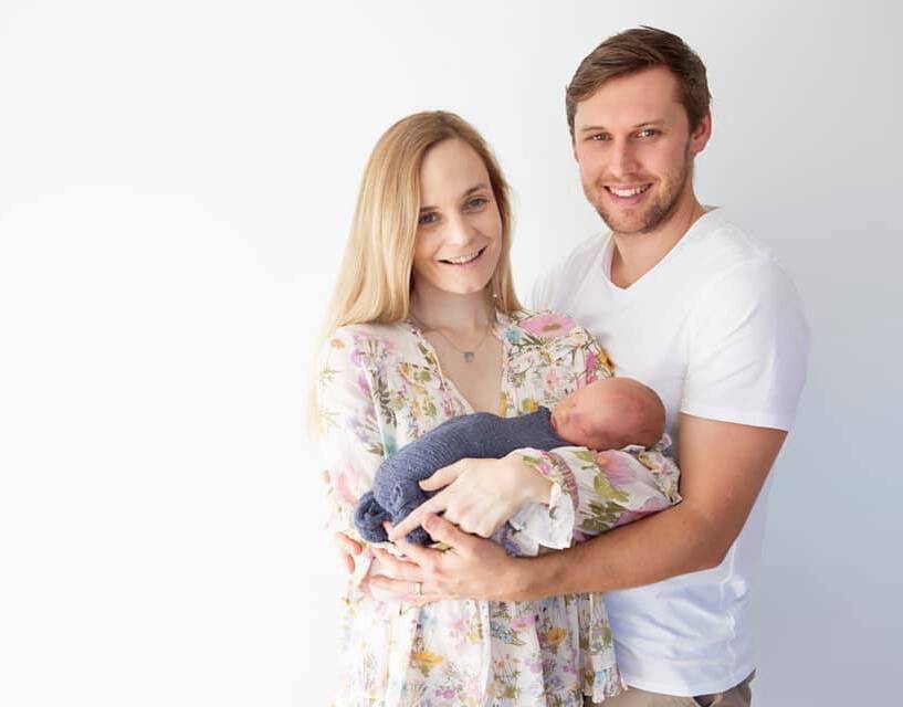 Miracle: Kate and David Colton have taken on their next big challenge with the birth of Angus, just four years after an accident left Kate a quadriplegic. 