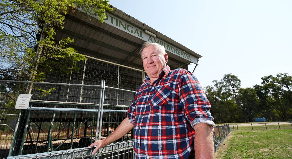 Renovation rescue: The old Kootingal Amphitheatre is getting a facelift as it prepares to be thrown back under the spotlight of pubic entertainment. Photo: Gareth Gardner
