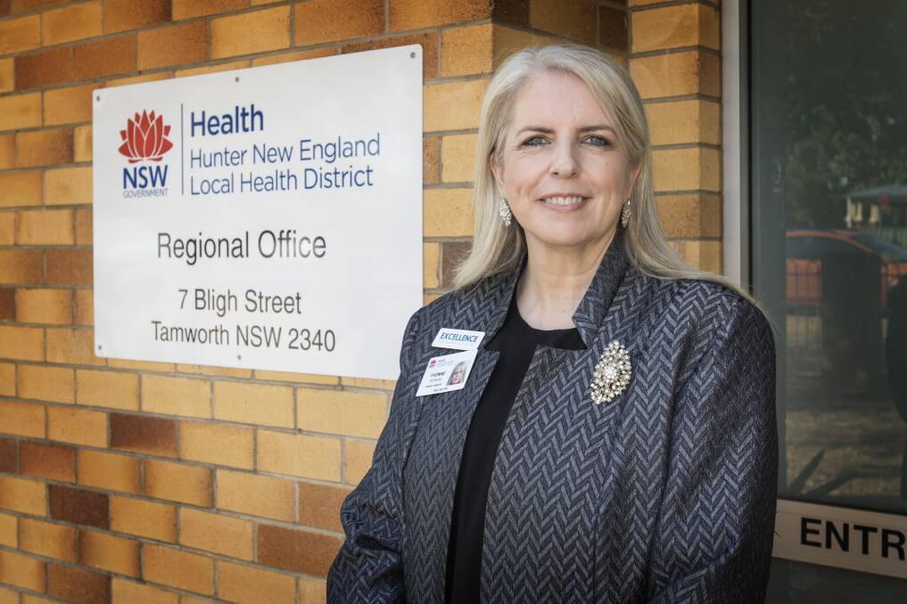 On the job: Former emergency nurse turned administrator Yvonne Patrick has taken over the reins of the Tamworth and regional hospitals. Photo: Peter Hardin