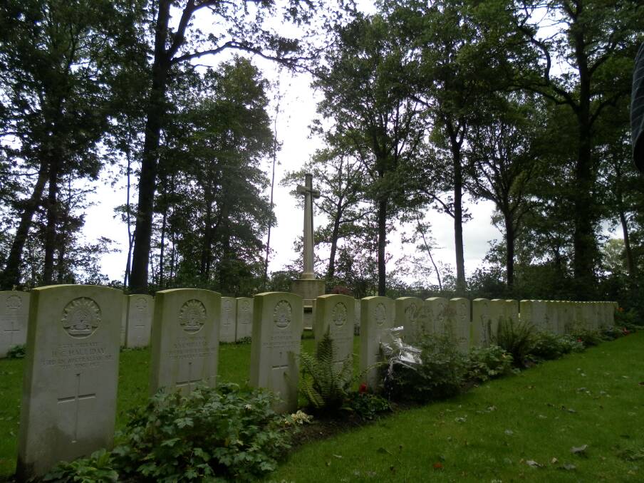 Lest we forget: The Toronto Avenue Cemetery just outside of Ypres in Belgium where many Australian soldiers have been laid to rest.