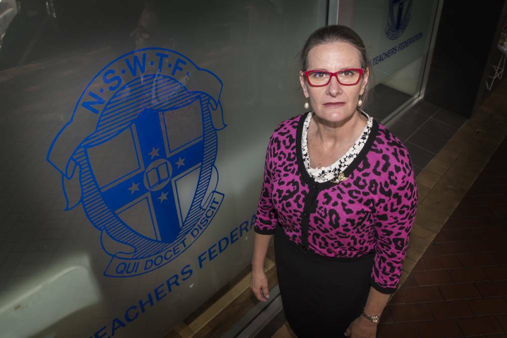 Fuming: NSW Teachers Federation organiser Susan Armstead believes this latest call to 'overhaul the curriculum' is just more political lip service if teachers are not at the centre of the review. Photo: Peter Hardin