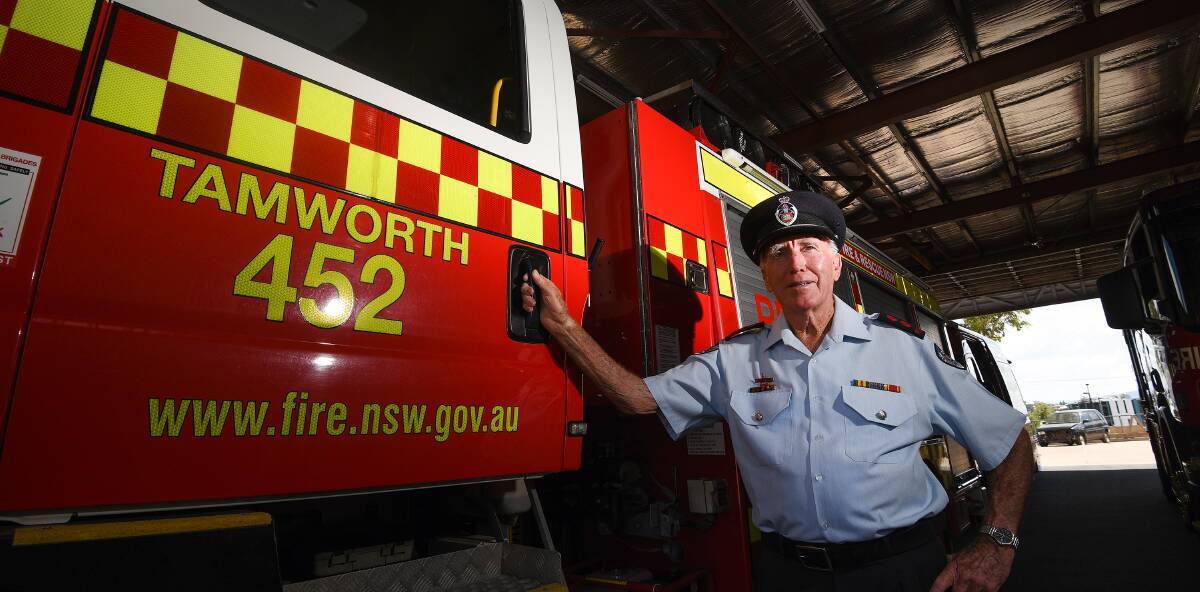 One of the best: Fire Captain Gerry Cannon has notched up a record 60 years of service to the Tamworth station. Photo: Gareth Gardner 170117GGD04