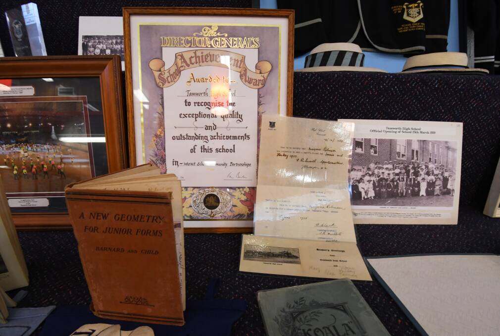 Digging up: The school has showcased a century of education with a display in the library, that also includes the contents of two time capsules.