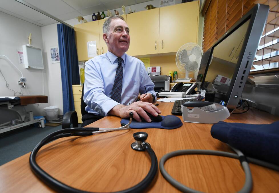 The good doctor: Retiring GP Dr Stephen Howle will leave a big hole in the region's medical landscape when he farewells his final patient at Barton Lane Practice on Friday. Photo: Gareth Gardner 111018