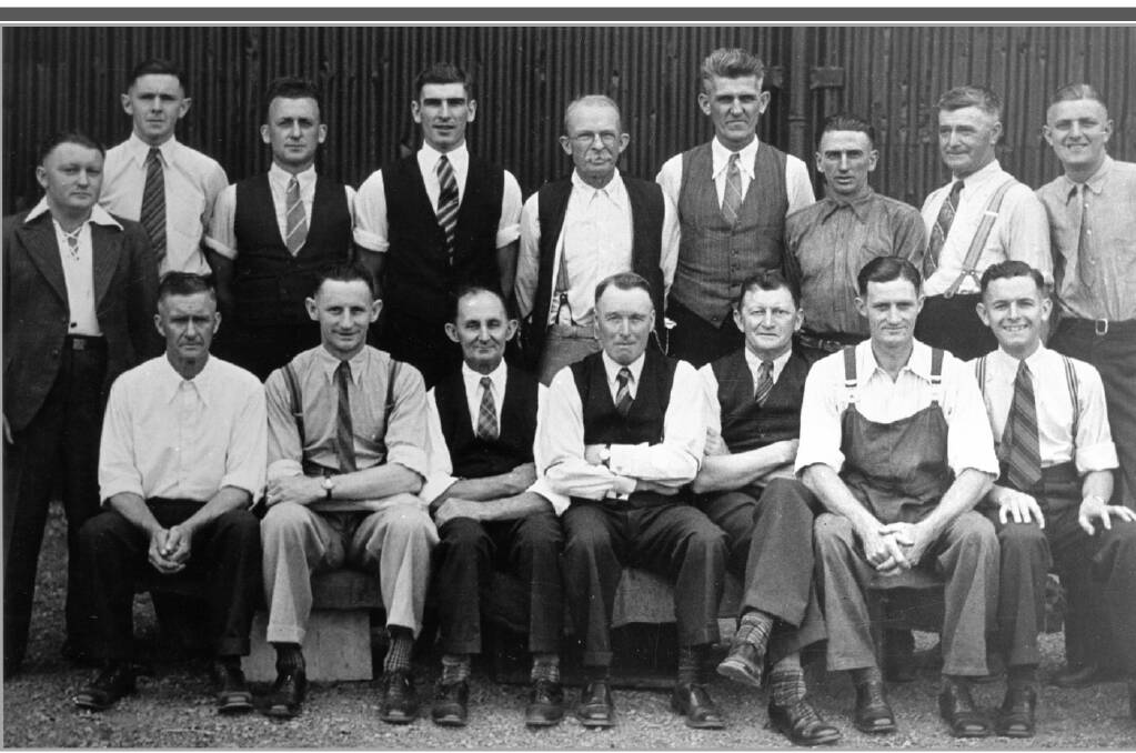 Staff of the Tamworth Power Station circa 1938.