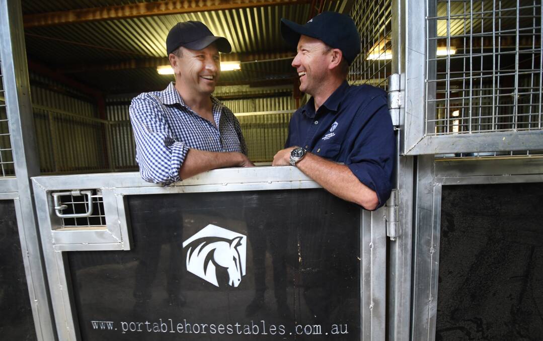 Saddle up: Business Connect's Derek Tink believes Tamworth is the idea place for locals looking to launch innovative startup businesses like equine entrepreneur Craig Vincent. Photo: Gareth Gardner