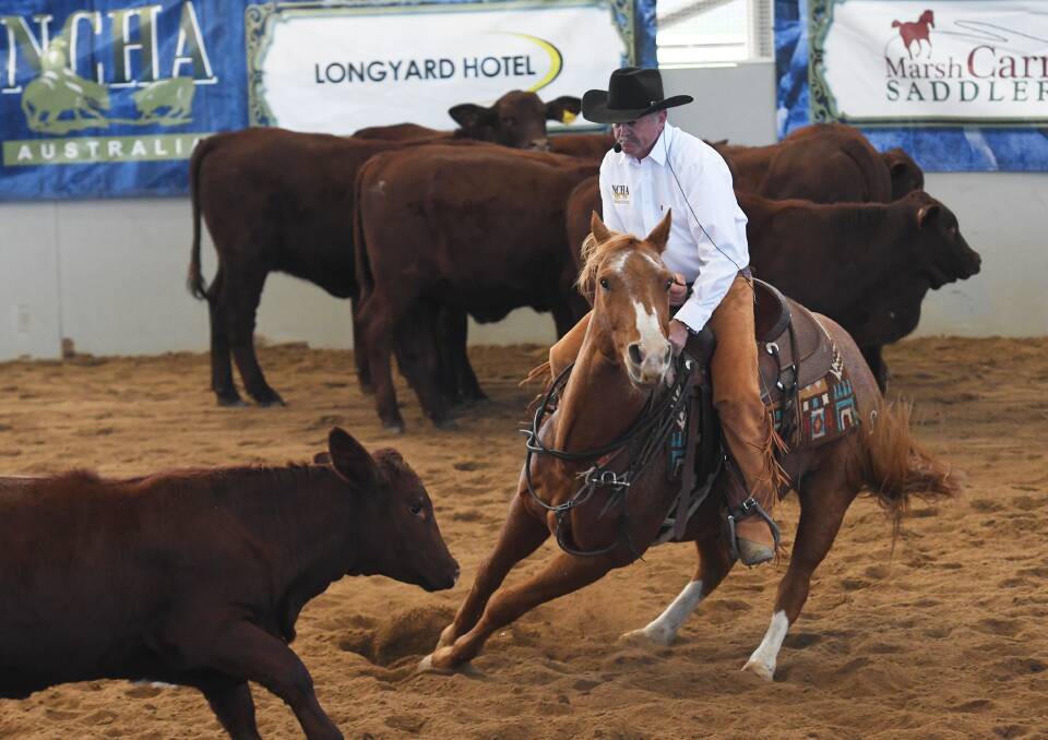 Turning and teaching: Hall of Fame legend Peter Shumack will be operating in the all new Performance Horse Arena. Photo: Gareth Gardner