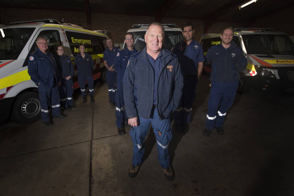 Siren song: Tamworth paramedic Ian Chapman signed off for the final time on Monday, ending a stellar 30-year career as a Tamworth paramedic. Photo: Peter Hardin