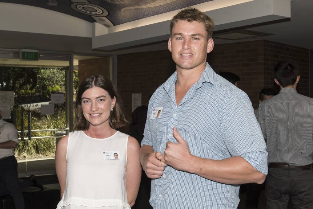 Doctor doctor: Medical interns Grace Cousins and Dom Horne requested a return to Tamworth after completing a training placement here last year. Photo: Peter Hardin
