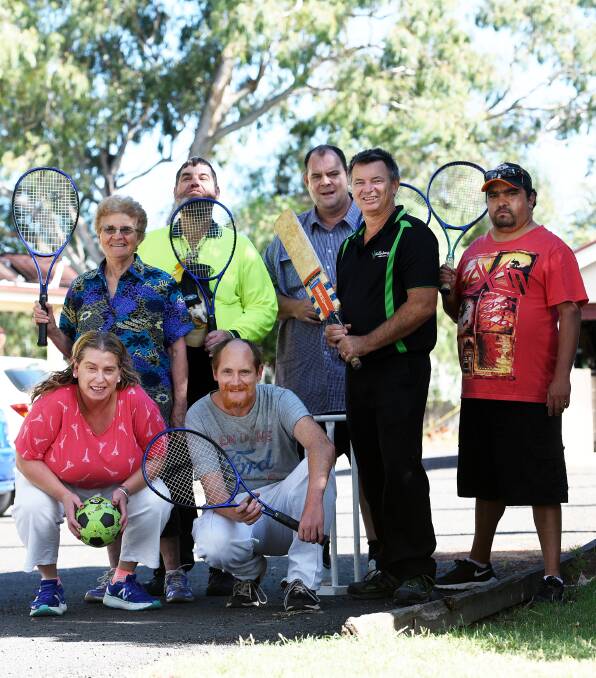 Ready to play: Staff and members of Billabong Clubhouse were getting some good practice in leading up to the inaugural Sports Gala Day. Photo: Gareth Gardner 150317