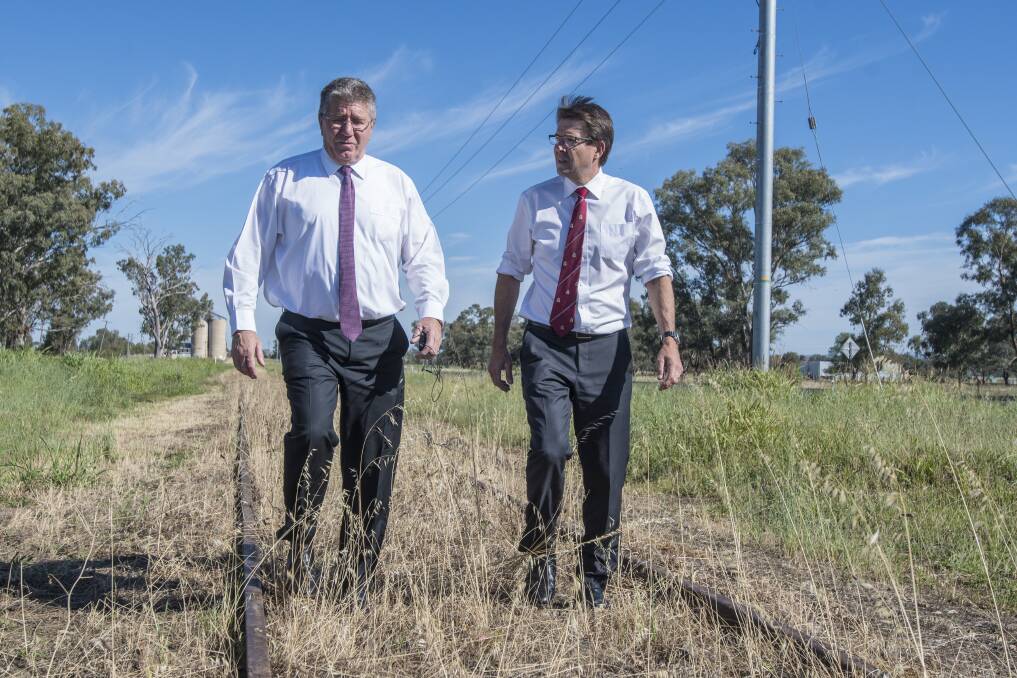 First step: The $7.4 million will be used to reinstate the Barraba branch rail line from West Tamworth before tenders will go out to private companies to build the intermodal hub. Photo: Peter Hardin