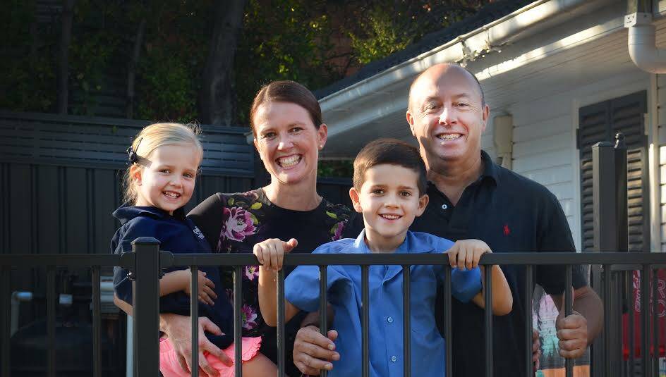 Don't fence me in: Jill Stewart, Scott McIlveen, and kids Ellie and Billy have found a lot more freedom since making the big move from Sydney.