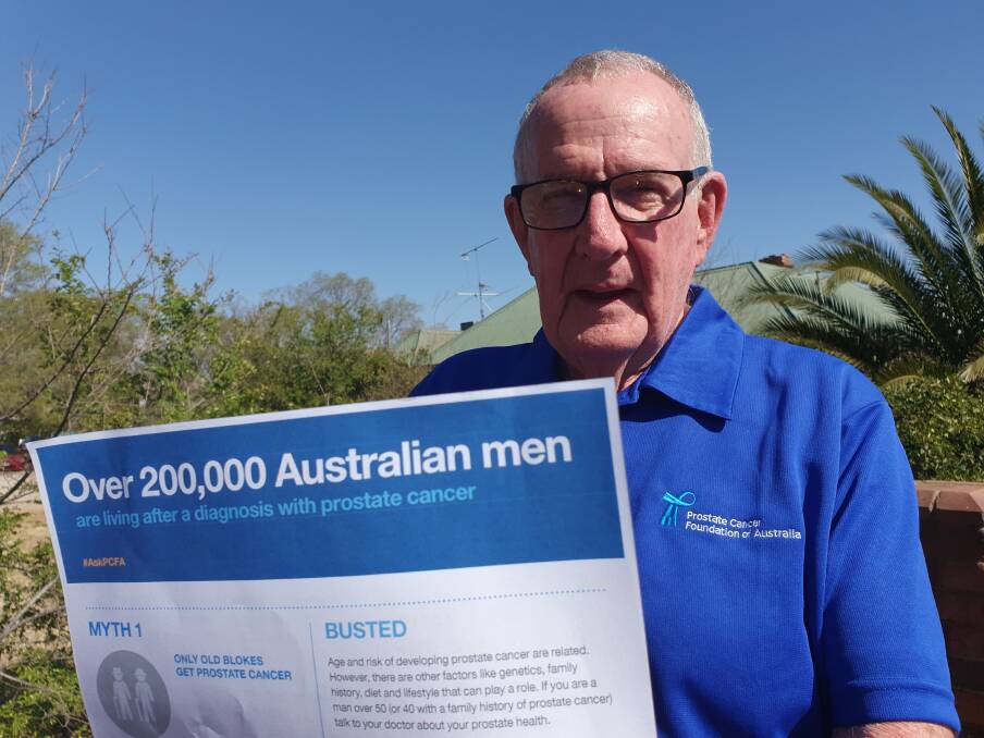 Myth buster: Brian Burgess is using Prostate Cancer Awareness Month to inform local men about the disease. Photo: Chris Bath 120919