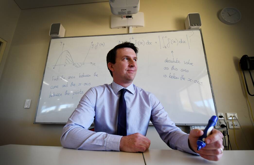 Education vacation: Calrossy maths teacher Stephen Lawson was one of just 20 teachers to win the Premier's Teachers Scholarship. Photo: Gareth Gardner