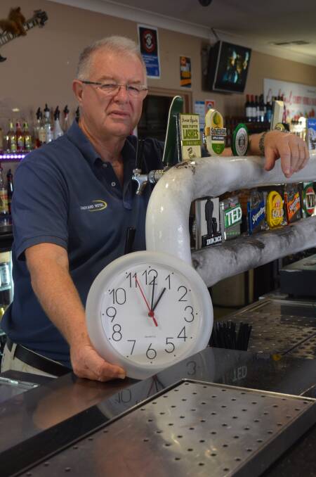 Clocking on: New Liquor Accord Chair Ian Dundon announced changes to the lock-out laws following a dramatic reduction in alcohol related crime. Photo: Chris Bath